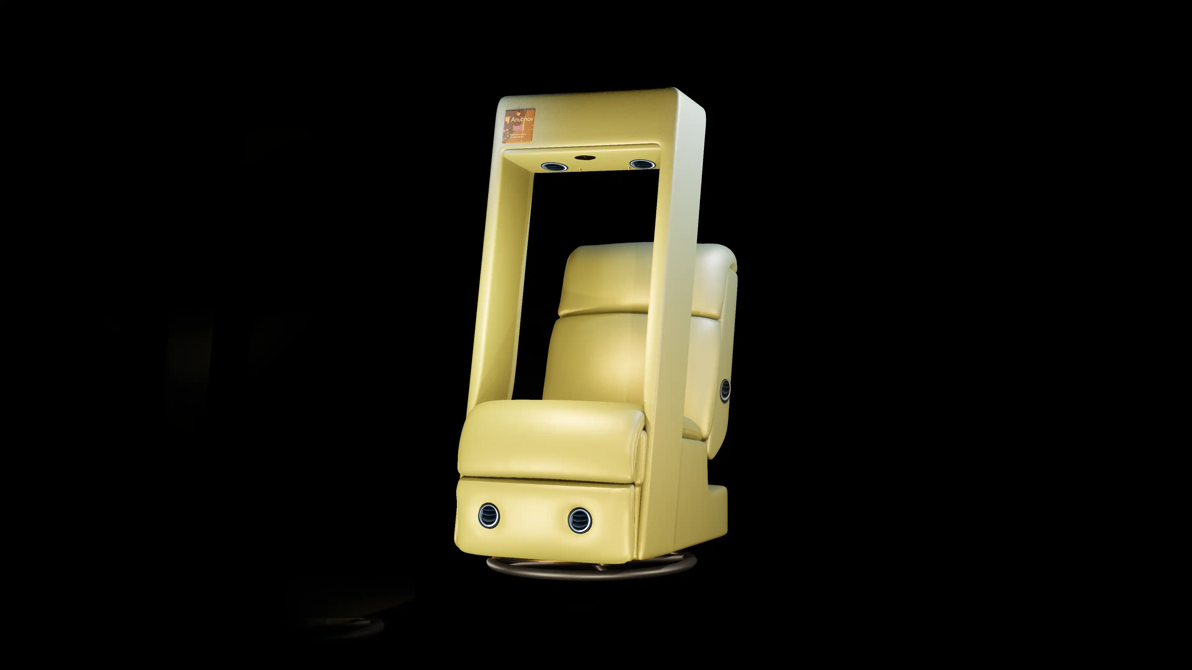 Golden Yellow 7D Chair